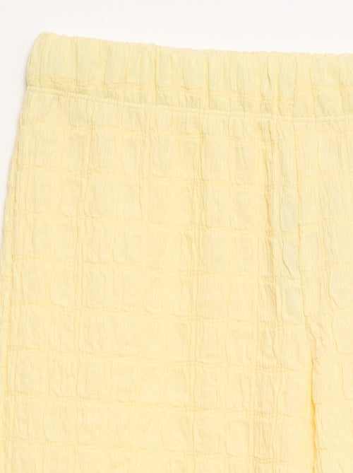 Pantalón ancho de punto elástico - Kiabi