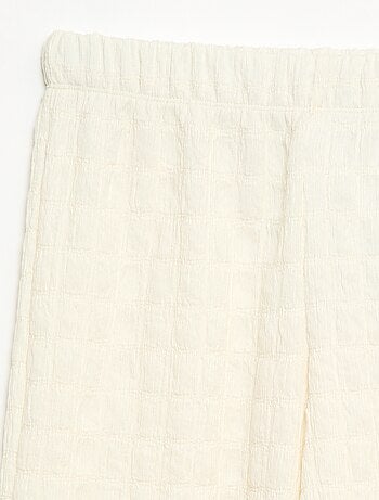 Pantalón ancho de punto elástico