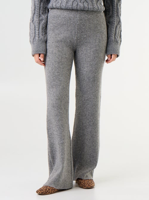 Pantalón ancho de punto - Kiabi
