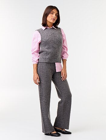 Pantalón ancho de punto