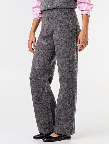 Pantalón ancho de punto