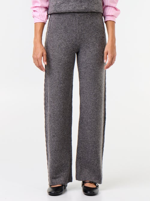 Pantalón ancho de punto - Kiabi