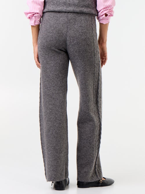 Pantalón ancho de punto - Kiabi