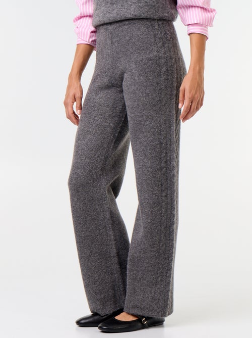 Pantalón ancho de punto - Kiabi