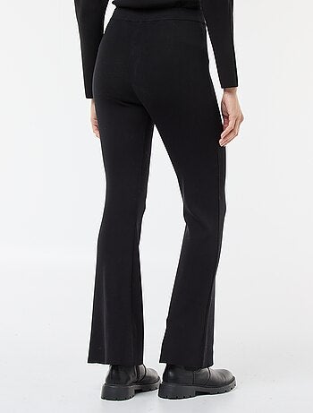 Pantalón ancho de punto liso