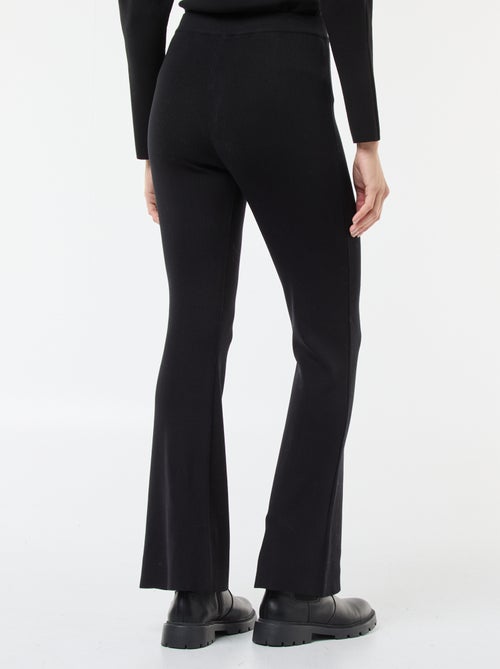 Pantalón ancho de punto liso - Kiabi