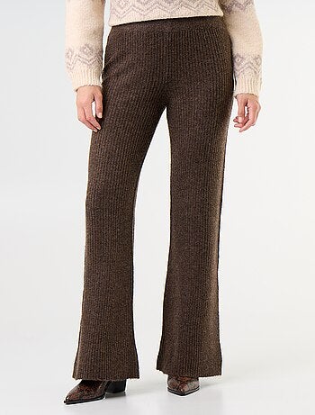 Pantalón ancho de punto