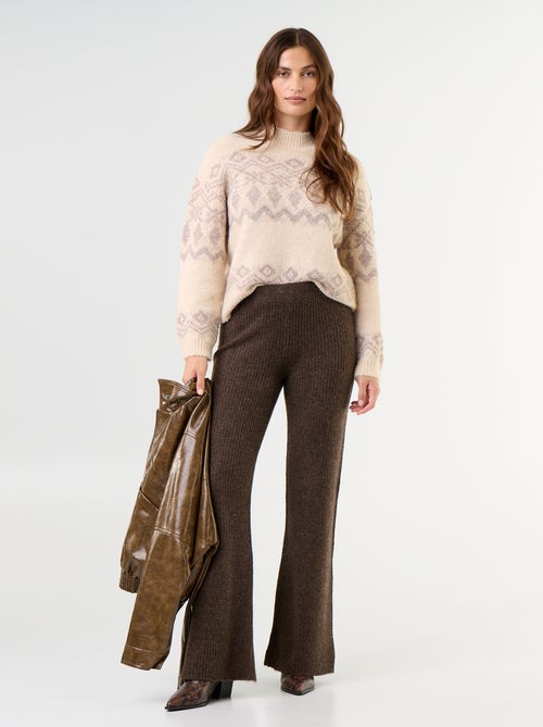 Pantalón ancho de punto - Kiabi Pantalón ancho de punto - Kiabi