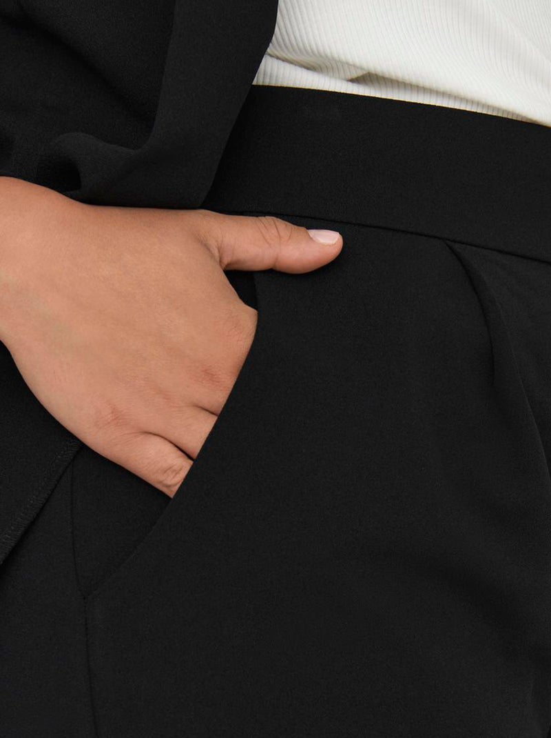 Pantalón ancho de punto NEGRO - Kiabi