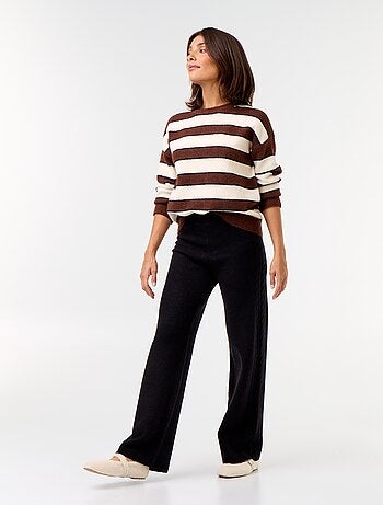 Pantalón ancho de punto