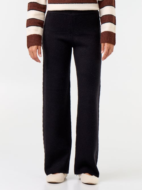 Pantalón ancho de punto - Kiabi