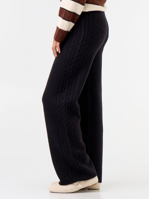 Pantalón ancho de punto - Kiabi