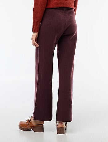 Pantalón ancho de punto otomán