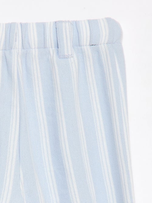 Pantalón ancho de punto piqué - colección fácil de poner - Kiabi