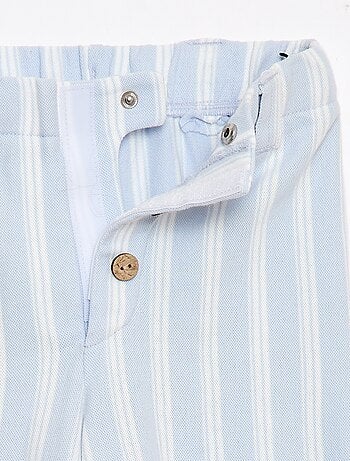 Pantalón ancho de punto piqué - Fácil de Poner