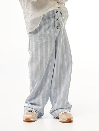 Pantalón ancho de punto piqué - Fácil de Poner