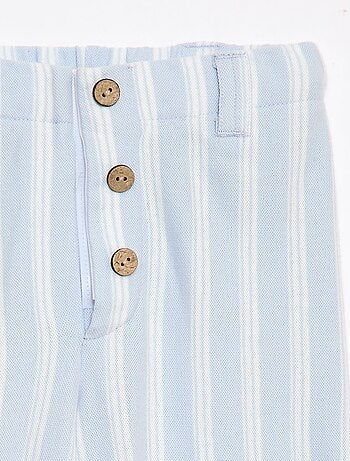 Pantalón ancho de punto piqué - Fácil de Poner