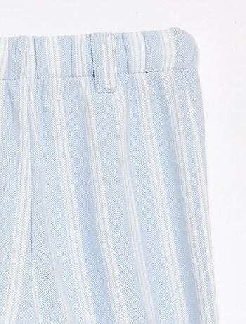 Pantalón ancho de punto piqué - Fácil de Poner