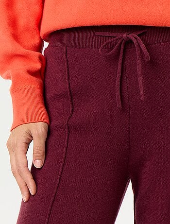 Pantalón ancho de punto