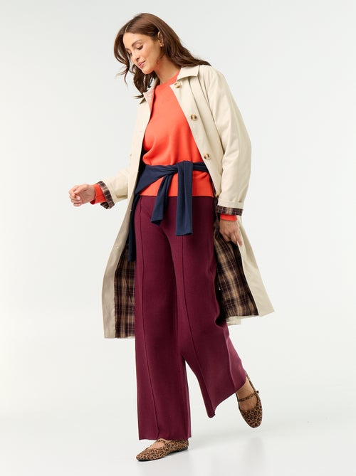 Pantalón ancho de punto - Kiabi Pantalón ancho de punto - Kiabi