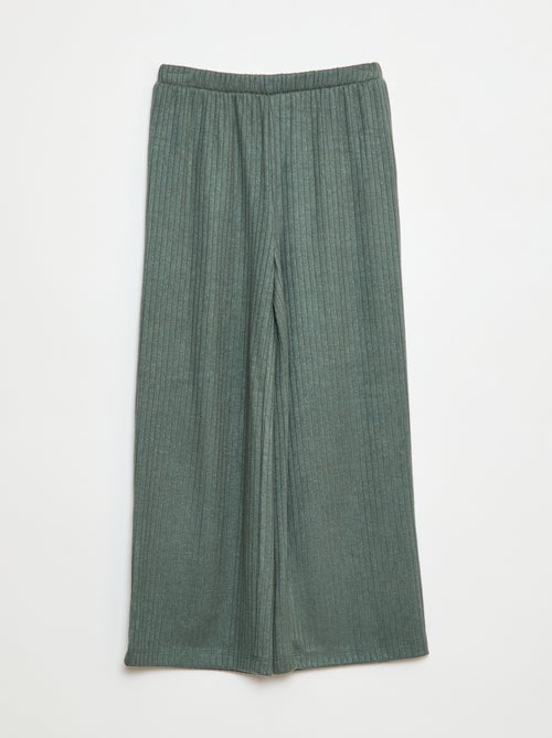 Pantalón ancho de punto - Kiabi