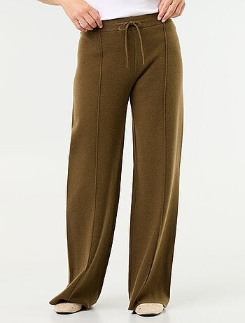 Pantalón ancho de punto