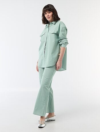 Pantalón ancho de rayas