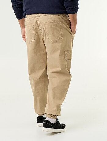 Pantalón ancho de sarga
