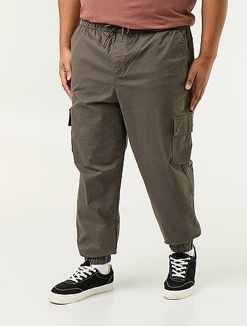 Pantalón ancho de sarga