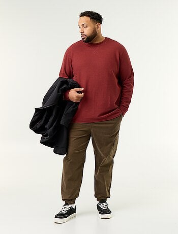 Pantalón ancho de sarga