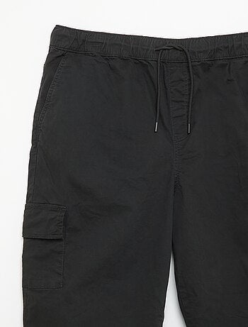 Pantalón ancho de sarga