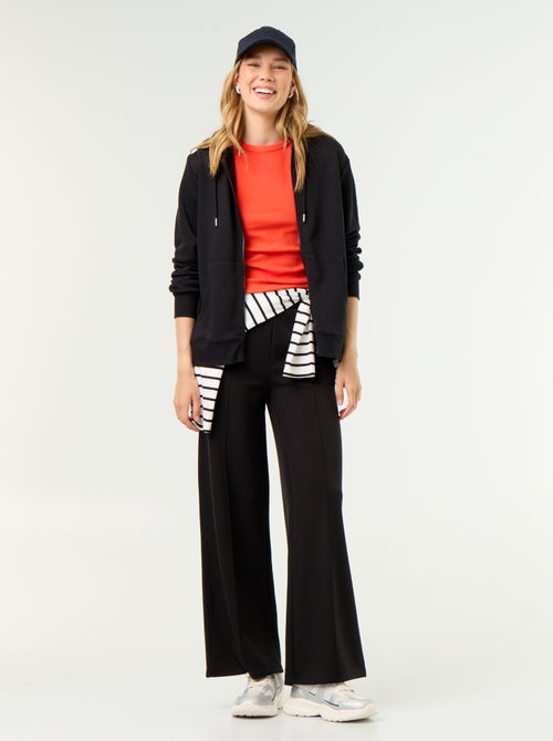 Pantalón ancho de tacto suave - Kiabi Pantalón ancho de tacto suave - Kiabi