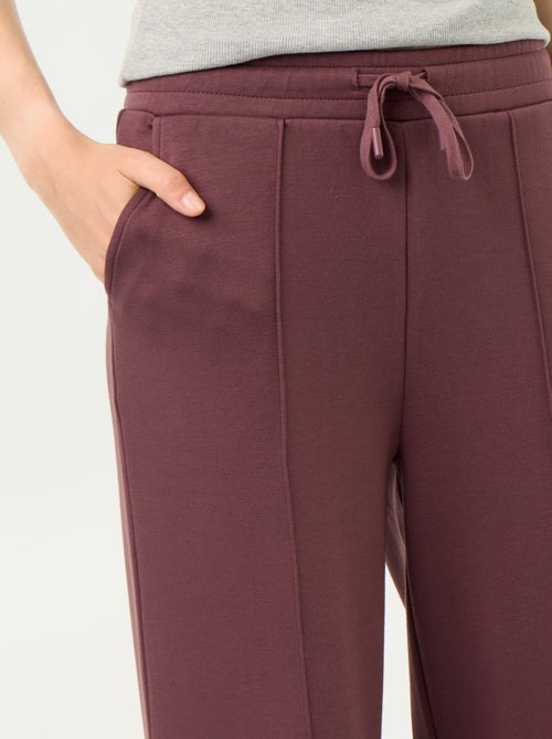 Pantalón ancho de tacto suave - Kiabi