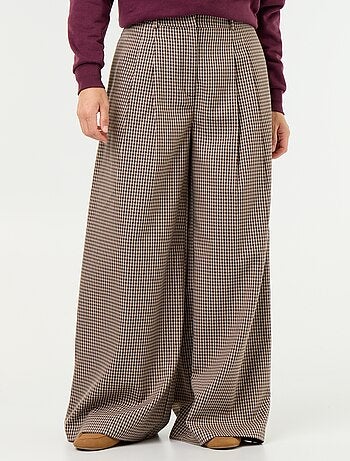Pantalón ancho de talle alto