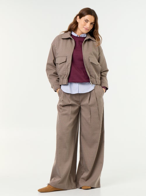 Pantalón ancho de talle alto - Kiabi Pantalón ancho de talle alto - Kiabi