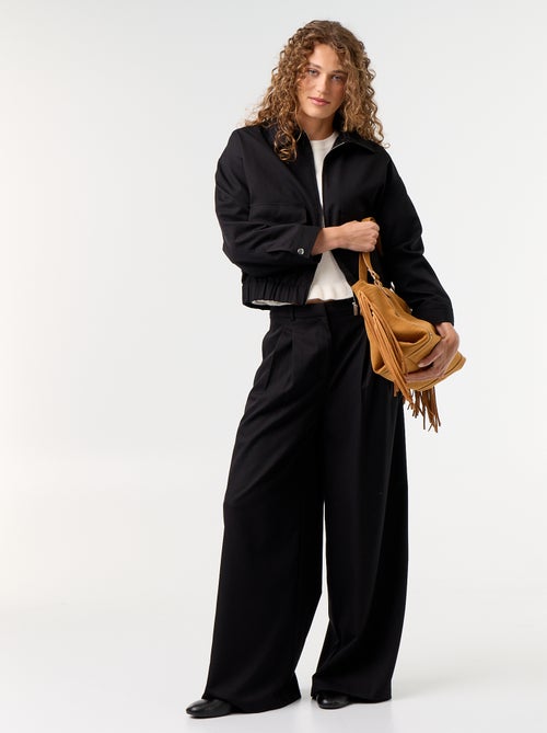 Pantalón ancho de talle alto - Kiabi Pantalón ancho de talle alto - Kiabi