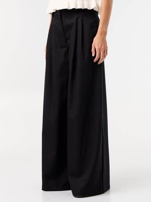 Pantalón ancho de talle alto - Kiabi Pantalón ancho de talle alto - Kiabi