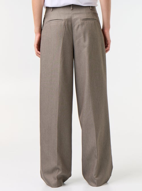 Pantalón ancho de talle alto - Kiabi Pantalón ancho de talle alto - Kiabi