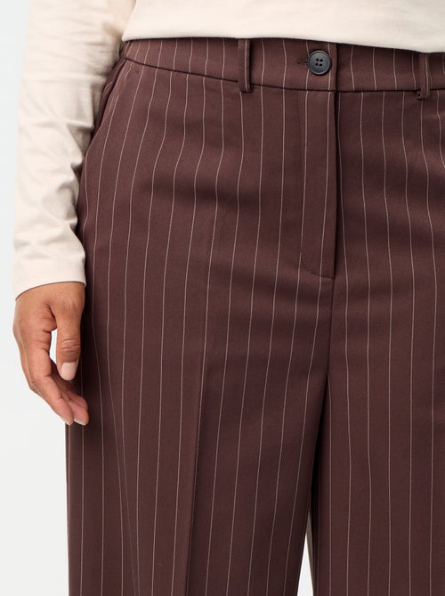 Pantalón ancho de tejido fluido - Kiabi