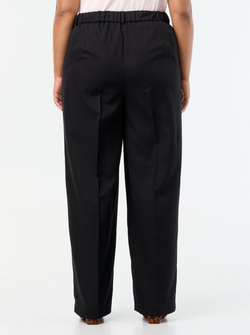 Pantalón ancho de tejido fluido - Kiabi Pantalón ancho de tejido fluido - Kiabi