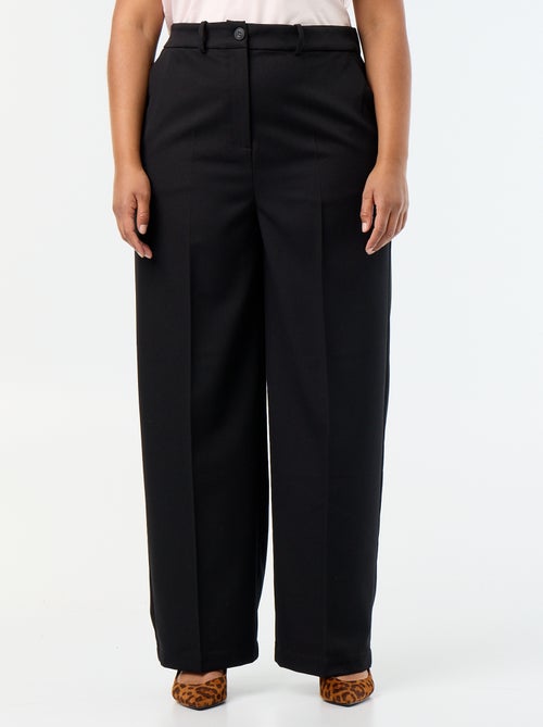 Pantalón ancho de tejido fluido - Kiabi Pantalón ancho de tejido fluido - Kiabi