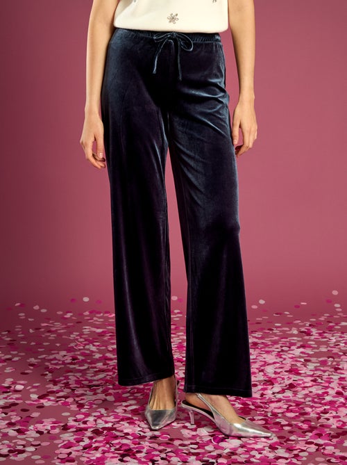 Pantalón ancho de terciopelo - Kiabi
