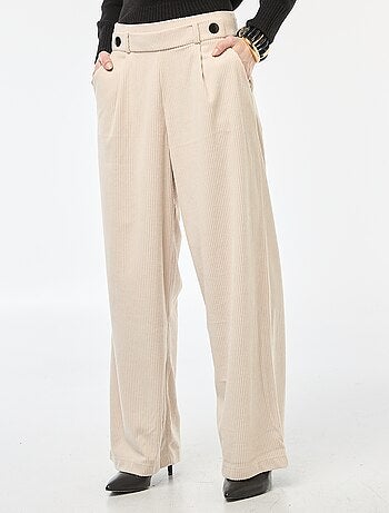 Pantalón ancho de terciopelo liso 'JDY'