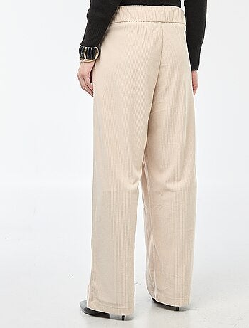 Pantalón ancho de terciopelo liso 'JDY'