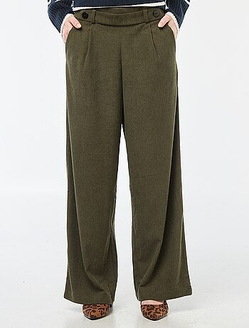 Pantalón ancho de terciopelo liso 'JDY'