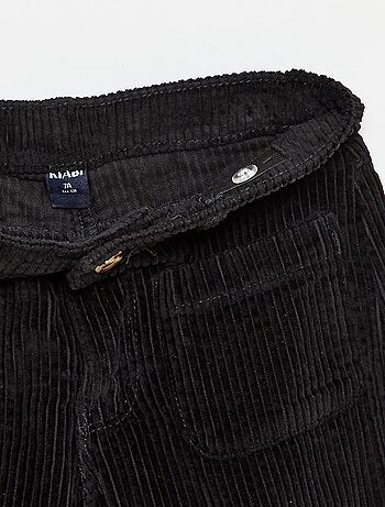 Pantalón ancho de pana lisa