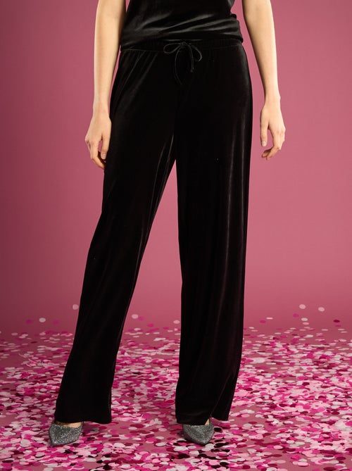 Pantalón ancho de terciopelo - Kiabi