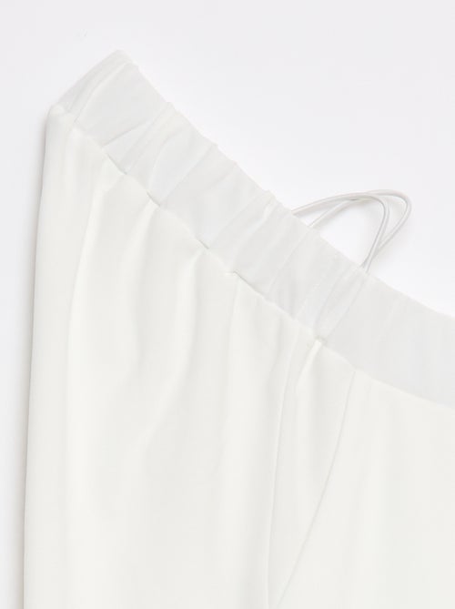 Pantalón ancho de tiro alto - Fácil de Poner - Kiabi