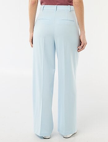 Pantalón ancho de tiro alto con 5 bolsillos