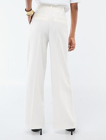 Pantalón ancho de tiro alto con 5 bolsillos